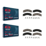 Front Rear Ceramic Brake Pad Kit For Chevrolet Silverado 2500 HD GMC Sierra 3500