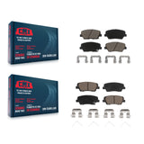 Front Rear Ceramic Brake Pads Kit For Kia Sorento Hyundai Santa Fe Sport