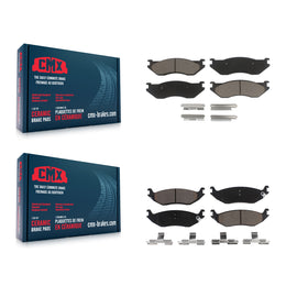 Front Rear Ceramic Brake Pads Kit For Dodge Ram 1500