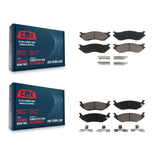 Front Rear Ceramic Brake Pads Kit For Dodge Ram 1500