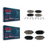 Front Rear Ceramic Brake Pads Kit For 2019-2021 Mazda CX-3