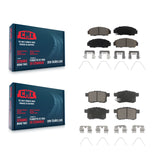 Front Rear Ceramic Brake Pads Kit For Honda Accord Acura TSX