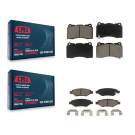 Front Rear Ceramic Brake Pads Kit For Cadillac CTS With Brembo Calipers