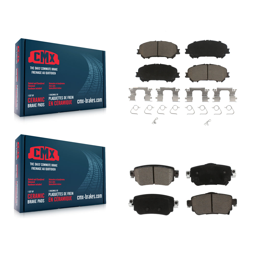 Front Rear Ceramic Brake Pads Kit For Nissan Rogue Sport Qashqai