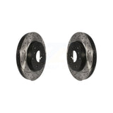 Front Drill Slot Brake Rotors Pair For Chevrolet Silverado 1500 GMC Sierra Tahoe