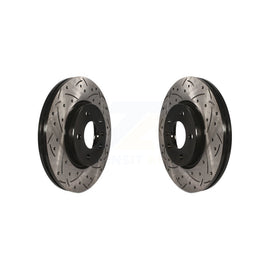 Front Drilled Slot Brake Rotor Pair For Chevrolet Equinox Malibu Cruze Buick GMC