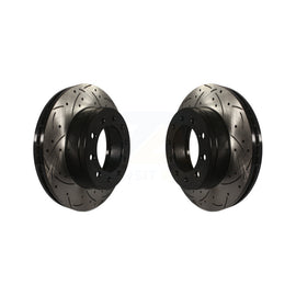 Front Drilled Slot Brake Rotors Pair For Ford F-350 Super Duty F-250 F-450 F-550