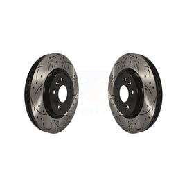 Front Drill Slot Brake Rotors Pair For Ford Explorer Taurus Flex Lincoln MKS MKT
