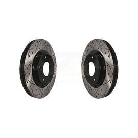 Front Drill Slot Brake Rotor Pair For Jeep Dodge Patriot Mitsubishi Chrysler 200