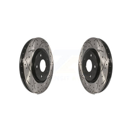 Front Drill Slot Brake Rotors Pair For Dodge Grand Caravan Chrysler Journey Town