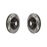 Front Drill Slot Brake Rotors Pair For Subaru Forester Outback Impreza Legacy XV