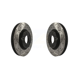 Front Drill Slot Brake Rotors Pair For Hyundai Sonata Kia Optima Forte Tucson EV