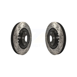Front Drill Slot Brake Rotor Pair For Toyota Highlander Sienna Lexus RX350 NX300