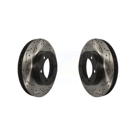 Front Coat Drill Slot Disc Brake Rotor Pair For Toyota Tacoma 4Runner FJ Cruiser