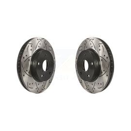 [Front] 2015-2019 Subaru Legacy 2.5L Premium OE Drilled & Slotted Brake Rotor Kit For Max Performance Braking