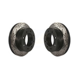 Rear Drill Slot Brake Rotors Pair For Chevrolet Silverado 2500 HD GMC Express XL