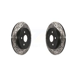 Rear Drilled Slot Brake Rotor Pair For Toyota Corolla Prius Matrix Prime Pontiac