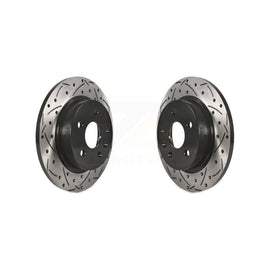 Rear Drilled Slot Brake Rotors Pair For Chevrolet Cruze Buick Encore Trax Sonic