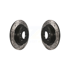 Rear Drilled Slot Brake Rotor Pair For Chevrolet Cruze Buick Verano Volt Cascada