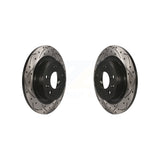 Rear Drilled Slot Brake Rotor Pair For Chevrolet Cruze Buick Verano Volt Cascada