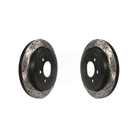 Rear Drill Slot Brake Rotor Pair For 2007-2017 Ford Expedition Lincoln Navigator