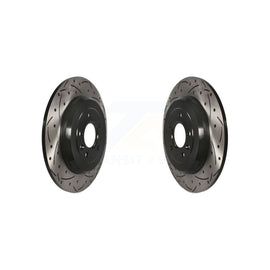 Rear Drill Slot Brake Rotor Pair For Ford Explorer Edge Taurus Flex Lincoln Five