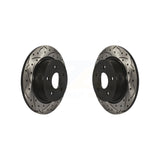 Rear Coat Drill Slot Disc Brake Rotor Pair For Ford Escape Transit Connect C-Max