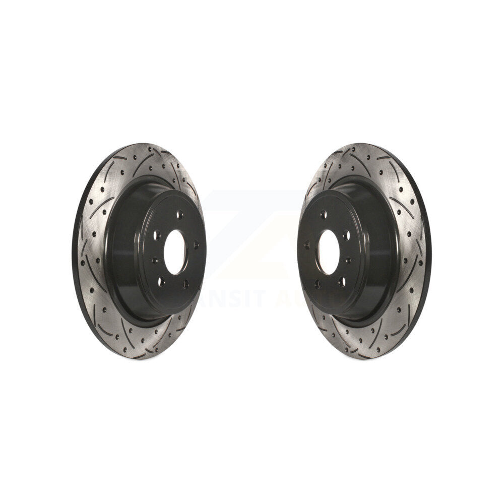 Ford Rear Accessory Slot Rear Drill Slot Disc Brake Rotor Pair For Ford Fusion Escape Lincoln M ...
