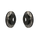 [Rear] 2007-2015 Mazda CX-9 Premium OE Drilled & Slotted Brake Rotor Kit For Max Performance Braking