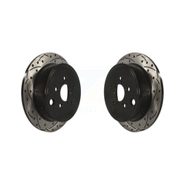 Rear Drill Slot Brake Rotor Pair For Subaru Outback Impreza Forester Legacy FR-S