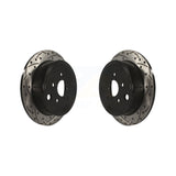 Rear Drill Slot Brake Rotor Pair For Subaru Outback Impreza Forester Legacy FR-S