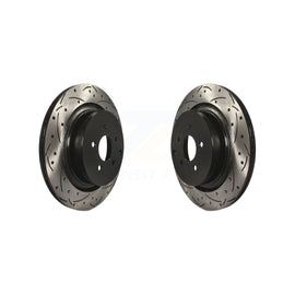 Rear Drill Slot Brake Rotor Pair For INFINITI Q50 M37 Q60 Q70 Q70L QX70 M56 FX50