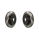 Rear Drill Slot Brake Rotor Pair For INFINITI Q50 M37 Q60 Q70 Q70L QX70 M56 FX50