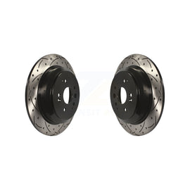 [Rear] 2014-2016 Acura MDX Premium OE Drilled & Slotted Brake Rotor Kit For Max Performance Braking