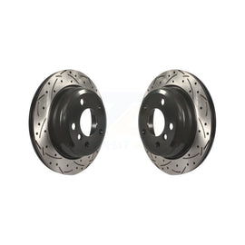 Rear Drill Slot Brake Rotor Pair For BMW 328i xDrive 320i 330i 428i 430i Gran GT