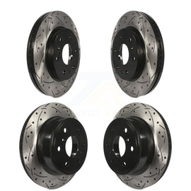 Front Rear Drill Slot Brake Rotor Kit For Chevrolet Silverado 1500 GMC Sierra XL