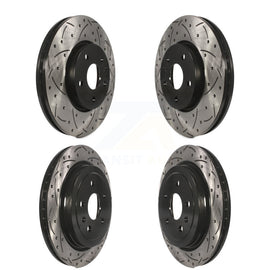 Kit de rotors de frein à disque pour fente de perçage avant et arrière, pour Chevrolet Camaro LT LS 2010 – 2015 