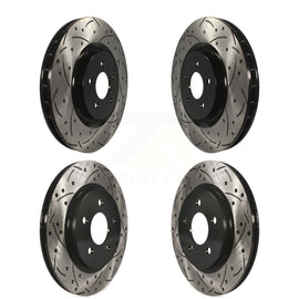 Kit de rotors de frein à disque fendus percés avant et arrière pour Ford Mustang 