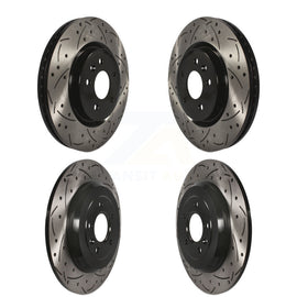 Front Rear Drill Slot Brake Rotors Kit For Ford Explorer Taurus Flex Lincoln MKS