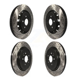 Front Rear Drill Slot Brake Rotor Kit For Ford Explorer Taurus Flex Police Sedan