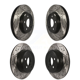 Front Rear Drill Slot Brake Rotors Kit For Dodge Charger Chrysler 300 Challenger