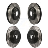 Front Rear Drill Slot Brake Rotors Kit For Dodge Charger Chrysler 300 Challenger