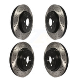 Front Rear Drill Slot Disc Brake Rotor Kit For Dodge Charger With Police Package