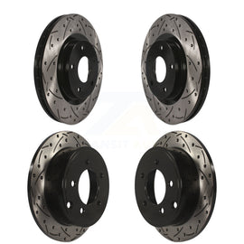 Front Rear Drill Slot Brake Rotor Kit For Jeep Patriot Dodge Compass Caliber 200