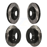 Front Rear Drill Slot Brake Rotor Kit For Jeep Patriot Dodge Compass Caliber 200