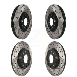 Front Rear Drill Slot Brake Rotor Kit For Chrysler 200 With 305mm Diameter