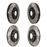 Front Rear Drill Slot Brake Rotor Kit For Chrysler 200 With 305mm Diameter