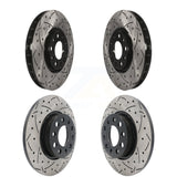 Front Rear Drilled Slot Disc Brake Rotor Kit For Jeep Renegade Compass Fiat 500X