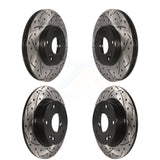 Front Rear Coated Drill Slot Disc Brake Rotors Kit For Honda Civic Acura ILX CSX