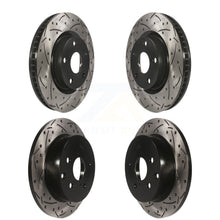 Load image into Gallery viewer, Front Rear Coated Drilled Slotted Disc Brake Rotors Kit For Toyota RAV4